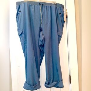 Lularoe Sawyer cargo pants Slate Blue 3XL